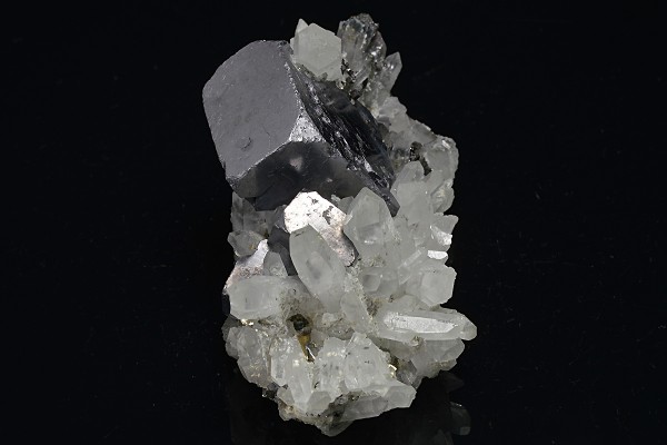Truncated Galena, Quartz, Sphalerite, Pyrite