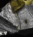 Chalcopyrite, Quartz set on Galena