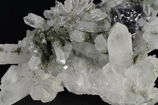 Galena set on Quartz, Calcite