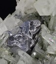 Galena set on Quartz, Calcite