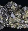 Sphalerite tetrahedrons,Pyrite, Chalcopyrite, Galena