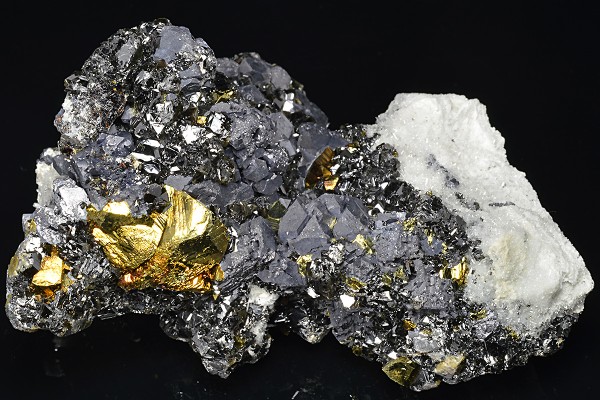 Galena, Chalcopyrite, Sphalerite, Quartz, Calcite