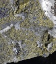 Chalcopyrite set on Galena, Quartz,Sphalerite