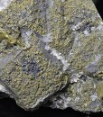 Chalcopyrite set on Galena, Quartz,Sphalerite