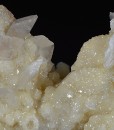 Two generations Calcite set on Quartz