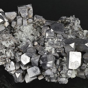 Skeletal and truncated Galena, Quartz, Sphalerite, Pyrite