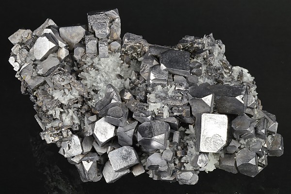 Skeletal and truncated Galena, Quartz, Sphalerite, Pyrite