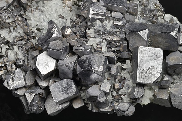 Skeletal and truncated Galena, Quartz, Sphalerite, Pyrite