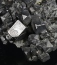 Skeletal and truncated Galena, Quartz, Sphalerite, Pyrite