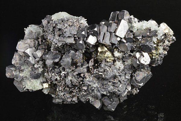 Skeletal and truncated Galena, Quartz, Sphalerite, Pyrite