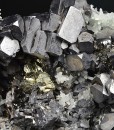 Skeletal and truncated Galena, Quartz, Sphalerite, Pyrite