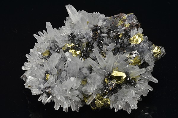 Quartz, Chalcopyrite, Sphalerite
