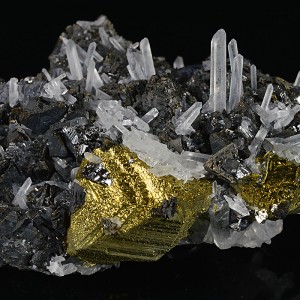 Sphalerite, Chalcopyrite, Galena, Quartz