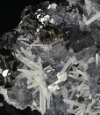 Twinned Galena, Sphalerite, Quartz
