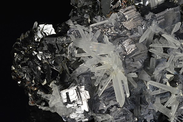 Twinned Galena, Sphalerite, Quartz