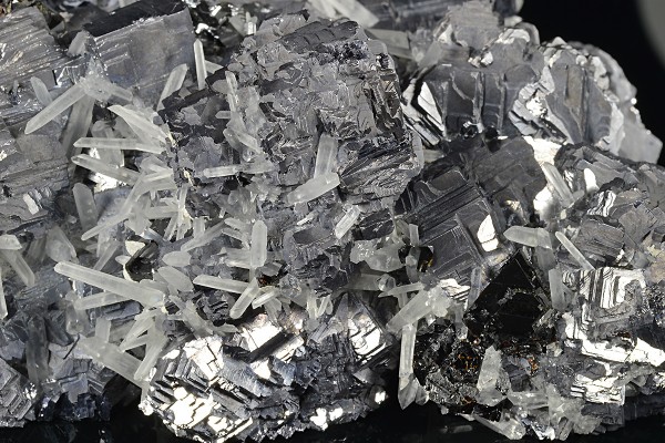 Twinned Galena, Sphalerite, Quartz