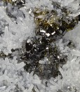 Quartz, gem Sphalerite var.Cleiophane, Pyrite