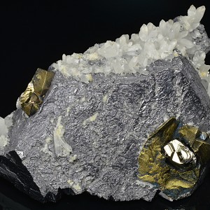 Galena, Quartz, Chalcopyrite, Pyrite