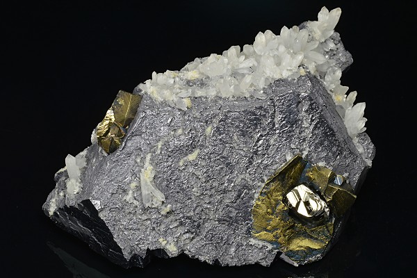 Galena, Quartz, Chalcopyrite, Pyrite