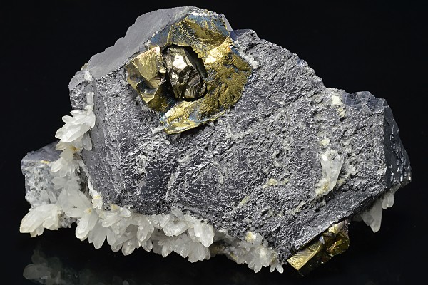 Galena, Quartz, Chalcopyrite, Pyrite