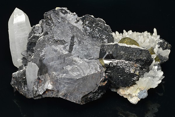 Sphalerite, Chalcopyrite, Quartz, Calcite