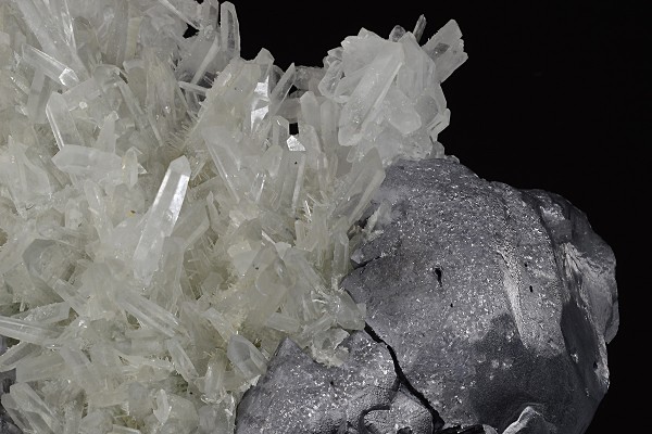 Twinned Galena, Quartz