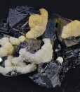 Twinned and truncated Galena, Calcite