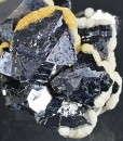 Twinned and truncated Galena, Calcite