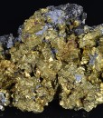 Iridescent Chalcopyrite, Galena, Sphalerite, Calcite