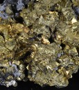 Iridescent Chalcopyrite, Galena, Sphalerite, Calcite