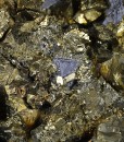 Iridescent Chalcopyrite, Galena, Sphalerite, Calcite