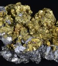 Iridescent Chalcopyrite, Galena, Sphalerite, Calcite