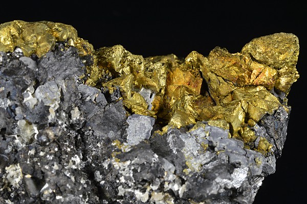 Iridescent Chalcopyrite, Galena, Sphalerite, Calcite
