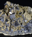Truncated Galena, Chalcopyrite, Calcite