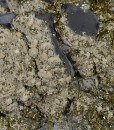 Truncated Galena, Chalcopyrite, Calcite