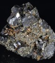 Pyrite set on Sphalerite and Galena, Quartz