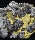 gem Sphalerite var.Cleiophane, Chalcopyrite, Quartz