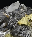 gem Sphalerite var.Cleiophane, Chalcopyrite, Quartz