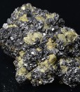 Truncated Sphalerite on Chalcopyrite, Quartz