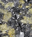 Truncated Sphalerite on Chalcopyrite, Quartz