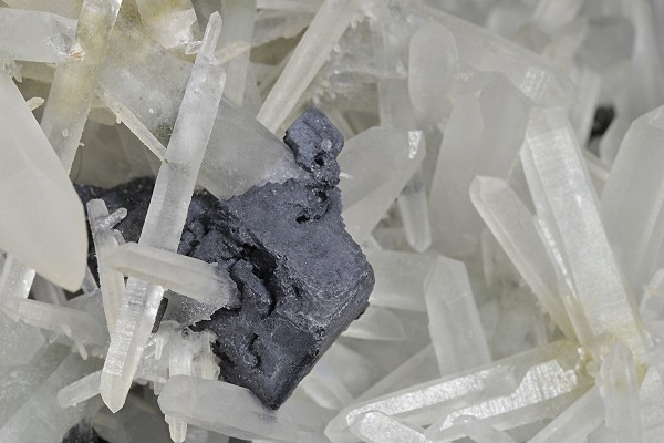 Quartz with Galena inclusions