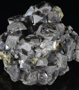 Twinned and truncated Galena, Quartz, Sphalerite