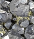 Twinned and truncated Galena, Quartz, Sphalerite