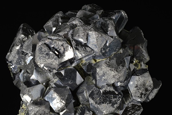 Twinned and truncated Galena, Quartz, Sphalerite