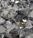 Twinned and truncated Galena, Quartz, Sphalerite