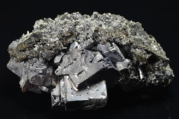 Truncated Galena, Quartz, Sphalerite