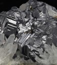 Twinned Galena, Quartz, Pyrite