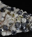 Galena, Chalcopyrite on Manganoan Calcite