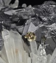 Twinned Galena, Quartz, Pyrite