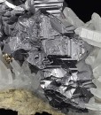Twinned Galena, Quartz, Pyrite